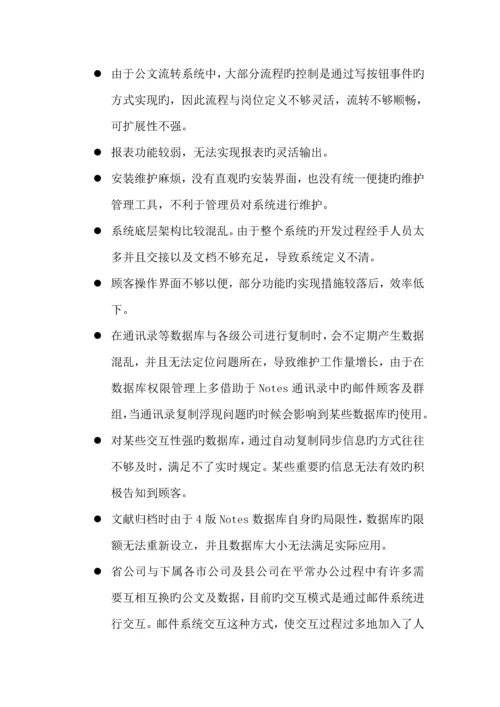 OA办公系统改造专题方案.docx
