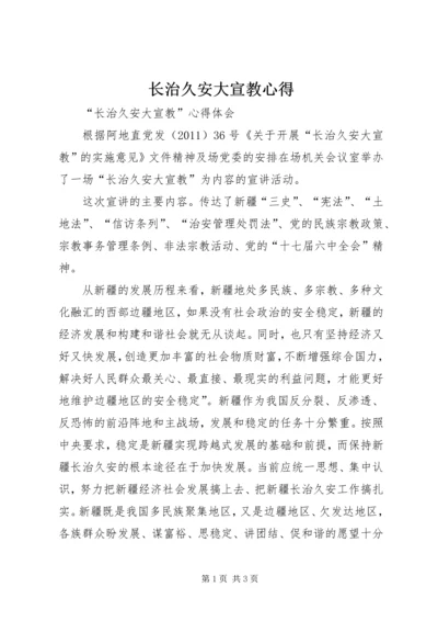 长治久安大宣教心得.docx