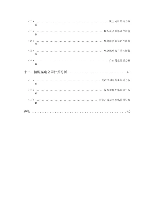 恒源煤电公司2021年二季度财务分析研究报告