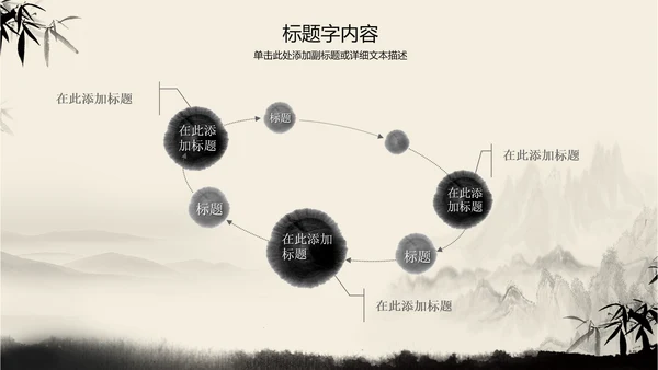 古典复古意境中国风动态ppt动态模版