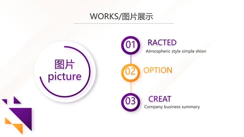 紫色简约大气公司产品介绍宣传PPT