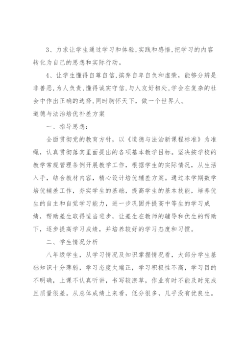 道德与法治培优补差方案.docx