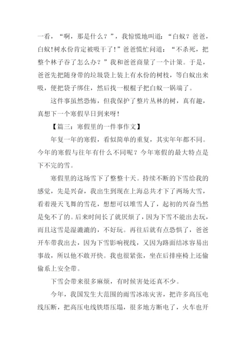 寒假里的一件事作文250字.docx