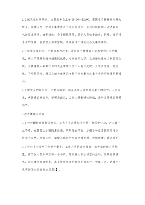 精神科医疗安全(不良)事件发生的原因与对策.docx