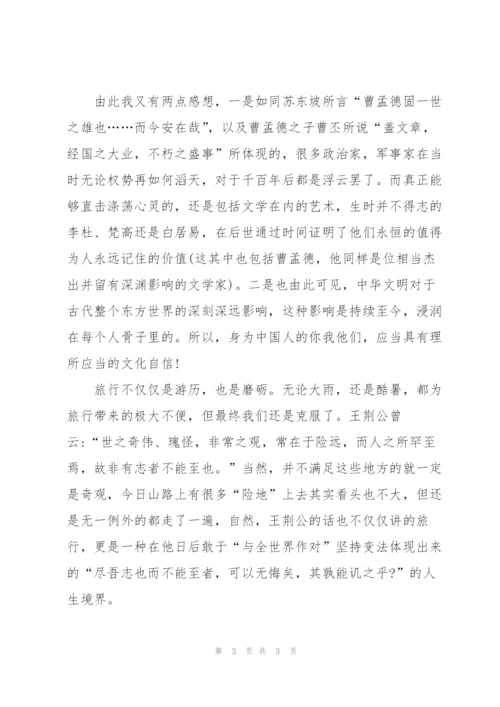 洛阳龙门石窟观后感.docx