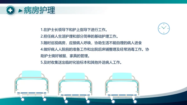 蓝色医院院长年年终总结动态PPT模板