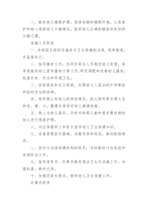 幼儿园岗位职责管理制度.docx
