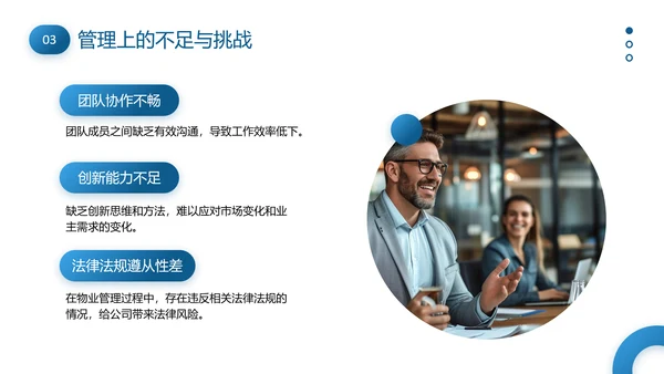 物业管理经理述职报告PPT模板
