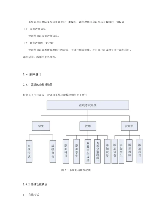 基于JSPjava在线考试系统的设计和实现.docx