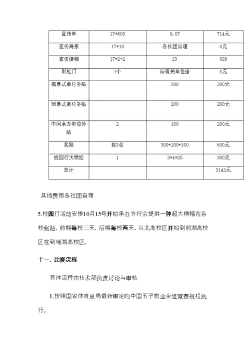 五子棋大赛专题策划书