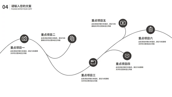 黑色简约风总结汇报PPT模板