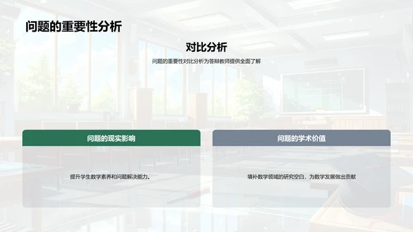 数学问题解答报告PPT模板