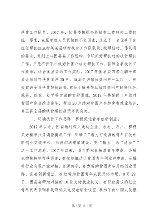 共青团脱贫攻坚自查报告.docx