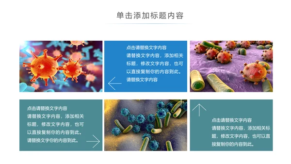 医疗细菌病毒微生物细胞组织动态ppt模板