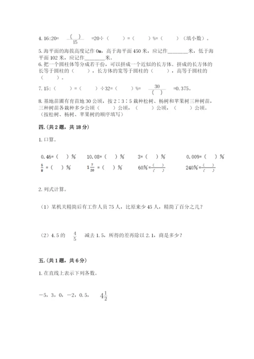 洛阳市小学数学小升初试卷带答案（预热题）.docx