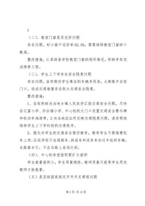 学校基本办学条件专项督导整改报告.docx