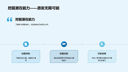 掌握未来，生涯规划