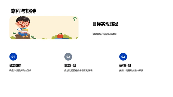 初中新学期导向PPT模板