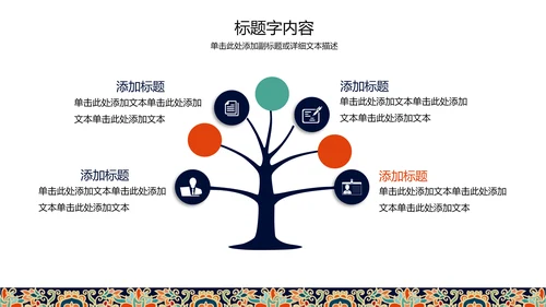 复古图案民族风格ppt动态模板