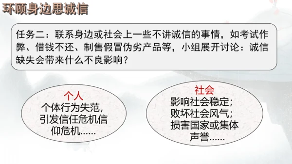 八年级上册语文第二单元综合性学习 人无信不立 课件