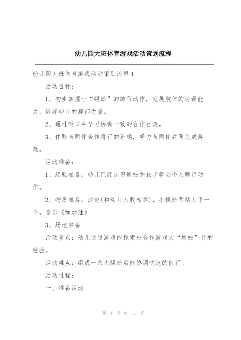 幼儿园大班体育游戏活动策划流程.docx