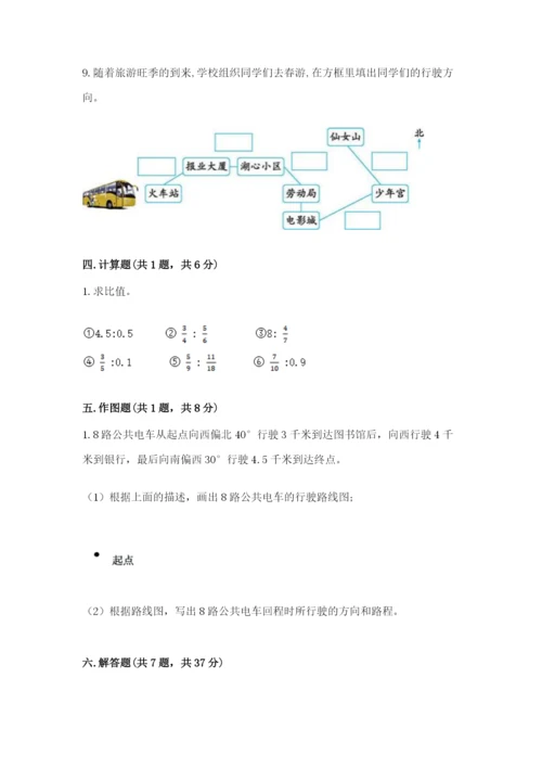 小学数学六年级上册期末考试试卷【历年真题】.docx