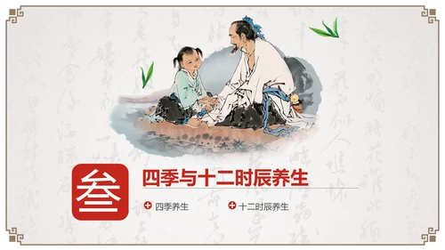 养生知识与健康管理PPT模板