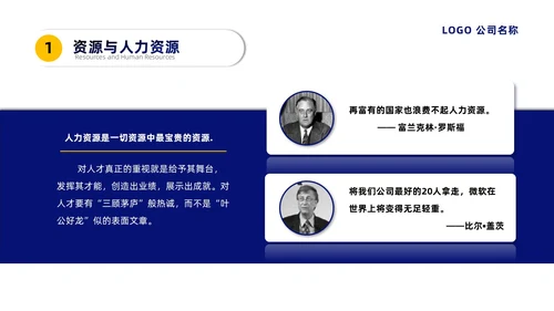 蓝黄微粒简约人力资源管理培训PPT员工培训