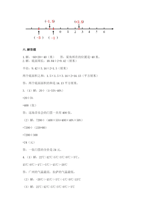 北师大版六年级下册数学期末测试卷精品【考点梳理】.docx