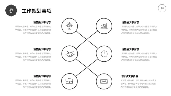 黑白极简线条转正述职报告工作总结PPT