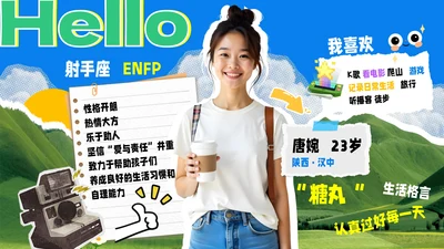 创意拼贴学生会自我介绍