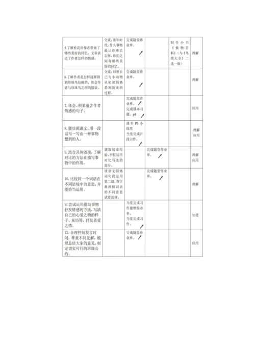 统编版语文五年级上册第一单元整体备课设计