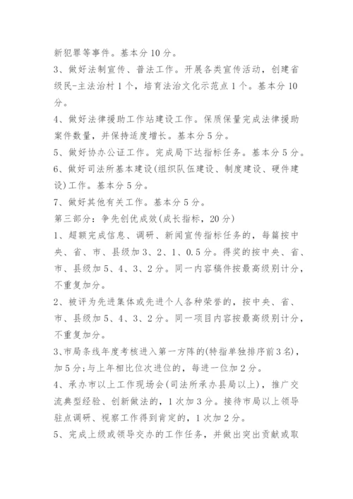 司法局绩效考核办法.docx