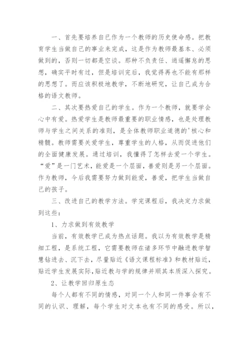 小学教师网络培训心得体会.docx