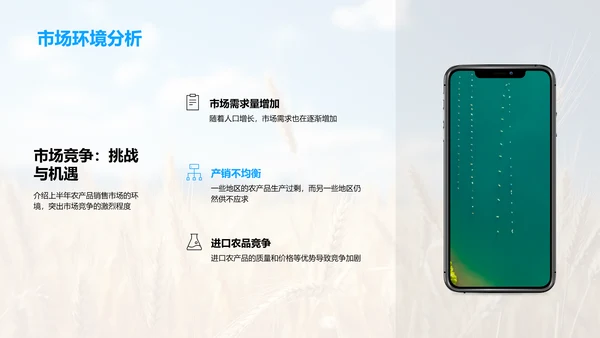 农产销售年中盘点