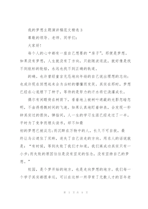 我的梦想主题演讲稿范文.docx