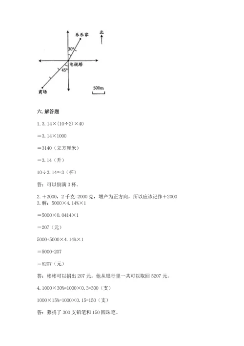 小升初数学期末测试卷带答案.docx