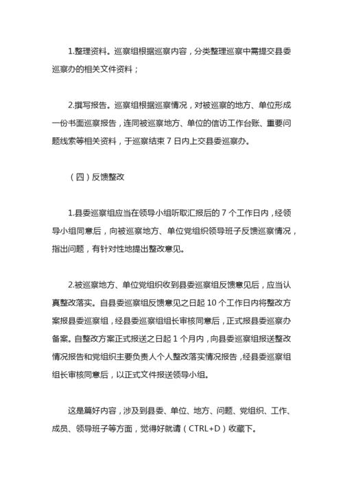 县委巡察工作方案.docx