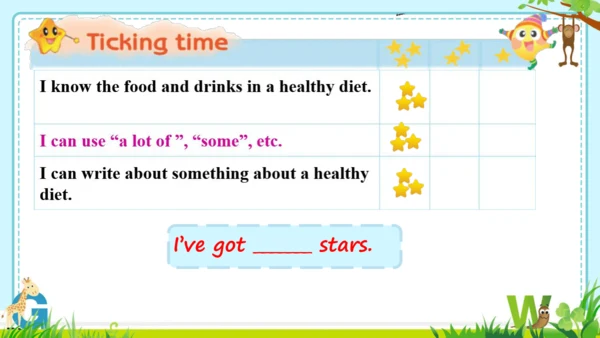 Unit3 A healthy diet.Cartoontime & Check out time 