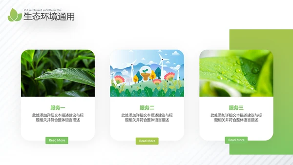 2021年绿色环保节能构建生态城市再生能源自然环境通用PPT