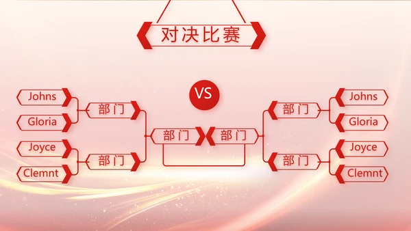 红色喜庆公司10周年庆ppt模板活动策划