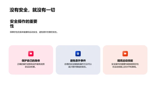 运动技巧教学报告PPT模板