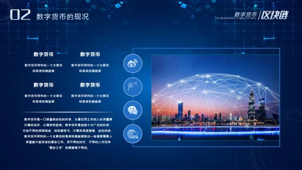 数字货币的发展和趋势通用PPT课件模板