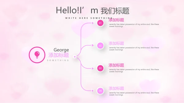 粉色唯美感恩主题班会动态PPT