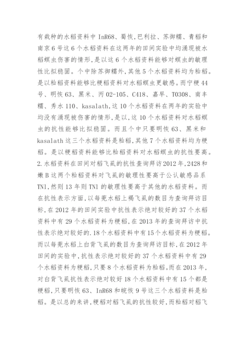 植物保护专业论文提纲.docx