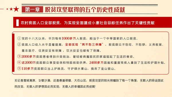 全国脱贫攻坚总结表彰大会重要讲话解读党课