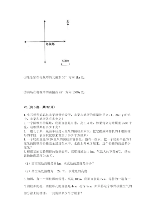 小升初数学综合模拟试卷（精选题）.docx