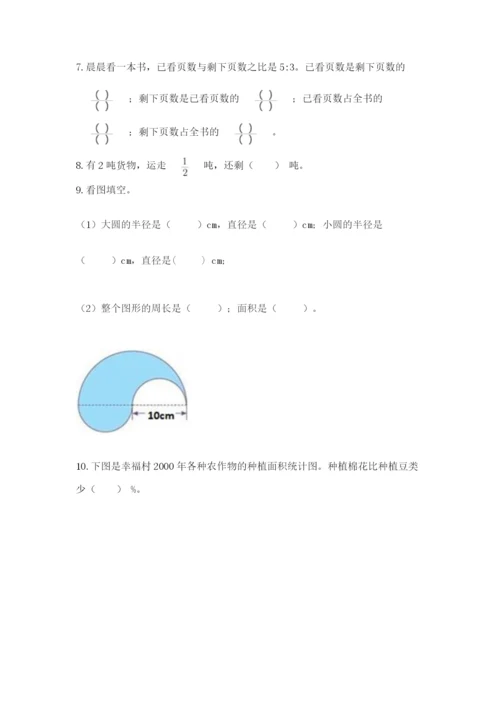 2022人教版六年级上册数学期末测试卷（word）.docx