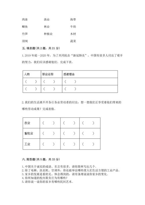 部编版小学四年级下册道德与法治《期末测试卷》含完整答案【精选题】.docx