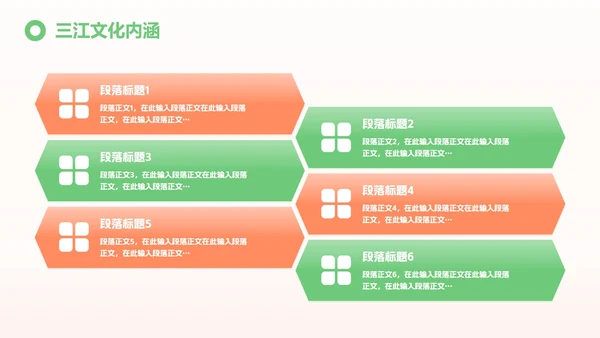 红绿色简约三维宜宾特色城市旅游攻略PPT模板